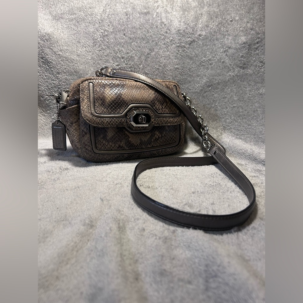 Coach Campbell Exotic Leather Python Crossbody Bag - image 3